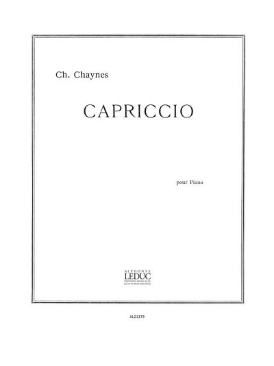 C. Chaynes: Capriccio, Klav