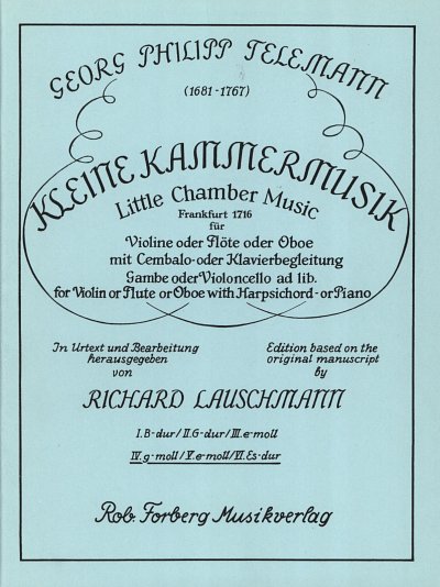 G.P. Telemann: Kleine Kammermusik Band 2 (Bu)