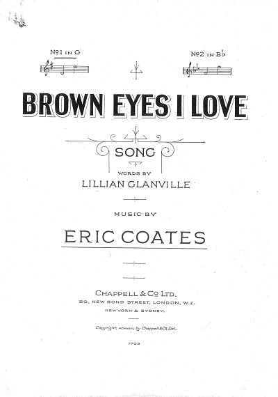 DL: E. Coates: Brown Eyes I Love, GesKlav