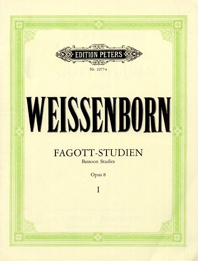 J. Weissenborn: Fagott-Studien op. 8/1, Fag
