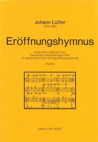 J. Lütter: Eröffnungshymnus (Part.)
