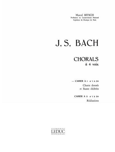J.S. Bach: Chorals A 4 Voix (Bu)