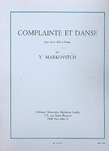 Complainte Et Danse (Bu)
