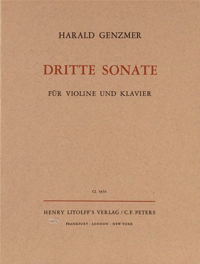 H. Genzmer: Sonate für Violine und Klavier Nr. 3