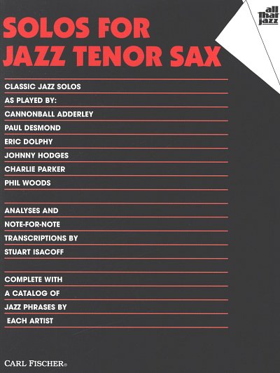 S. Isacoff: Solos for Jazz Tenor Sax, Tsax