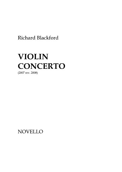 Violin Concerto, VlOrch (Part.)