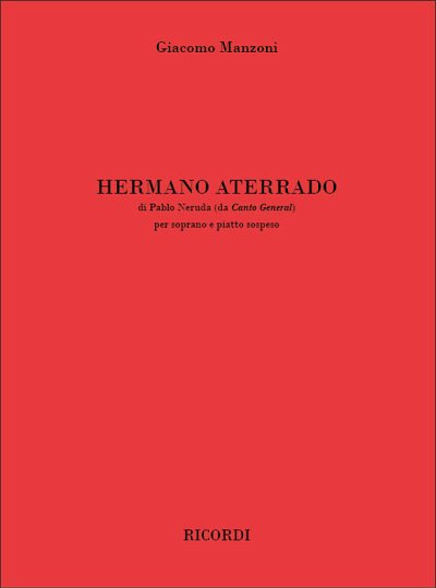 G. Manzoni: Hermano Aterrado (Part.)