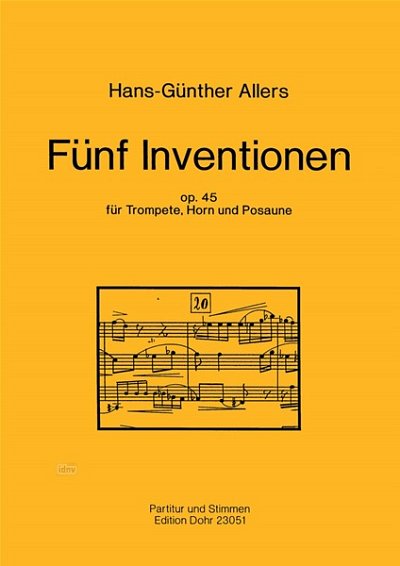 H. Allers: Fünf Inventionen op. 45 (Pa+St)