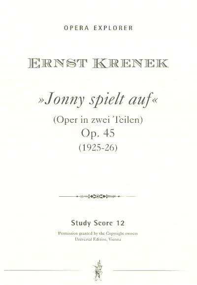E. Krenek: Jonny spielt auf Op.45 Oper (Stp)
