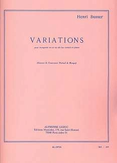 H. Büsser: Variations Op53, TrpKlav (KlavpaSt)