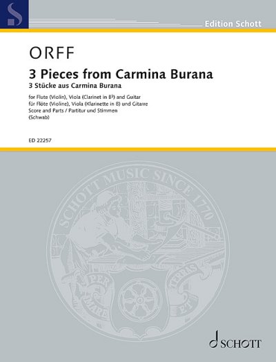 DL: C. Orff: 3 Stücke aus Carmina Burana (Pa+St)