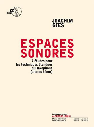 Espaces Sonores -7 Études pour les Techniques (Bu+CD)