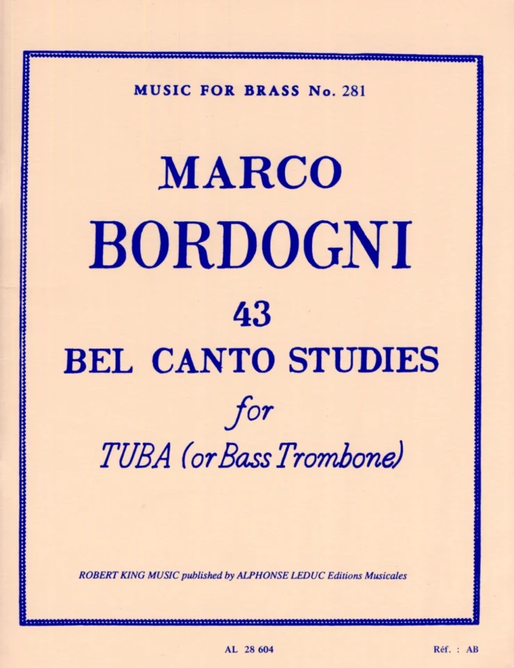M. Bordogni: 43 Bel Canto Studies, BPos/Tb (0)