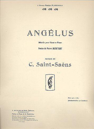 C. Saint-Saëns: Angelus, GesKlav
