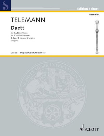 DL: G.P. Telemann: Duett, 2Ablf (Sppa)