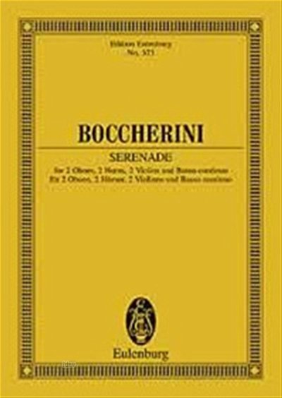 L. Boccherini: Serenade D-Dur Eulenburg Studienpartituren