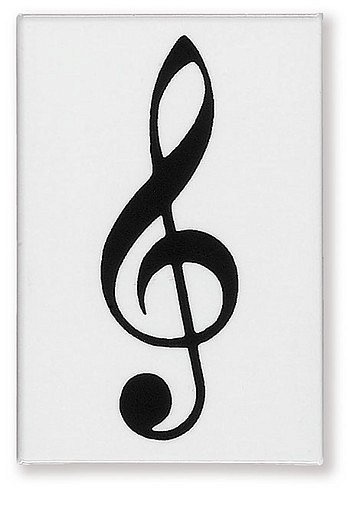 Magnet Violinschlüssel (weiß)