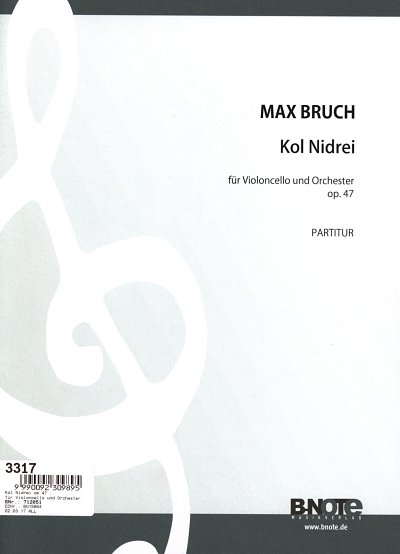 M. Bruch: Kol Nidrei für Cello und Orchester, VcOrch (Part.)