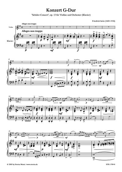 DL: F. Seitz: Konzert G-Dur Schueler-Concert, op. 13