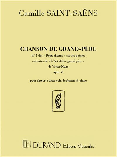 C. Saint-Saëns: Chanson De Grand-Pere, GesKlav