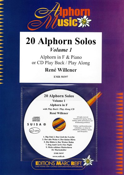 R. Willener: 20 Alphorns Solos Volume 1, AlphKlav (+CD)