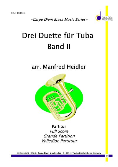 M. Heidler: 3 Duette für Tuba 2, 2Tb (Pa+St)