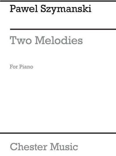 Two Melodies For Piano, Klav