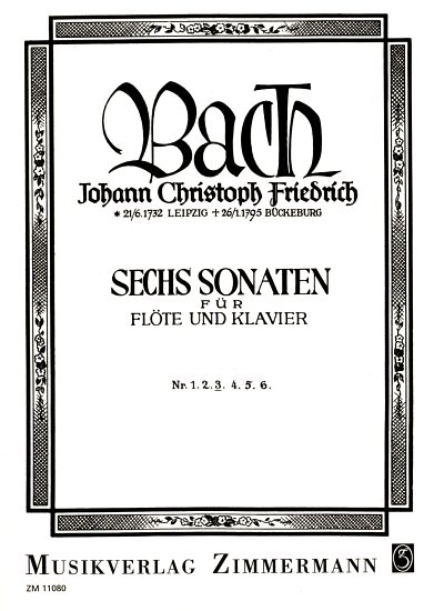 J.C.F. Bach: Sonate 3 (6 Sonaten)