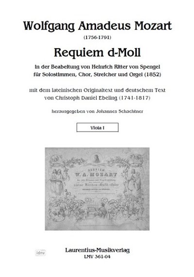 W.A. Mozart: Requiem d-Moll KV 626, GesGchStrOrg (Vla1)