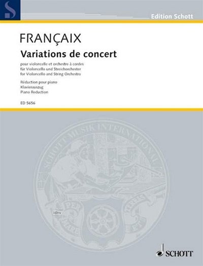 J. Françaix: Variations de concert , VcStro (KASt)