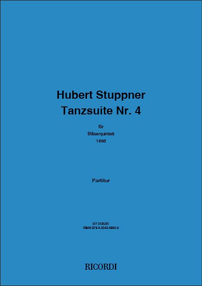 H. Stuppner: Tanzsuite Nr. 4 (Part.)