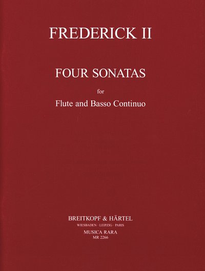 Fr. d. Grosse: Vier Sonaten fuer Floete und Basso, FlBc (Pa+