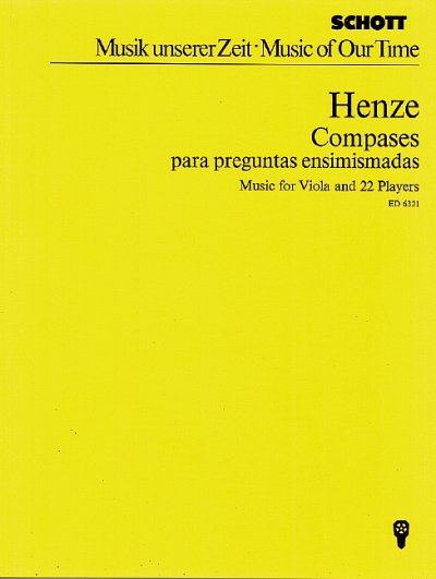 H.W. Henze: Musik für Viola und 22 Spieler  (Stp)