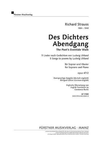 DL: R. Strauss: Fünf Lieder nach Gedichten von Ludwig Uhlan 