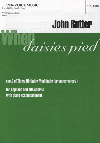 AQ: J. Rutter: When Daisies Pied, FchKlav (Chpa) (B-Ware)
