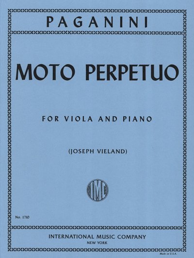 N. Paganini: Moto Perpetuo Op. 11 (Vieland) (Bu)