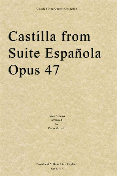 I. Albéniz: Castilla from Suite Española, O, 2VlVaVc (Part.)