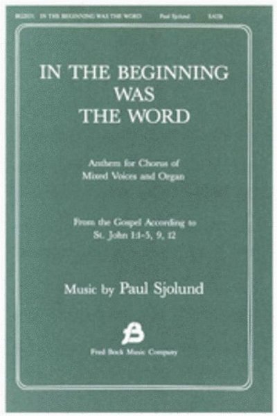 In the Beginning Was the Word