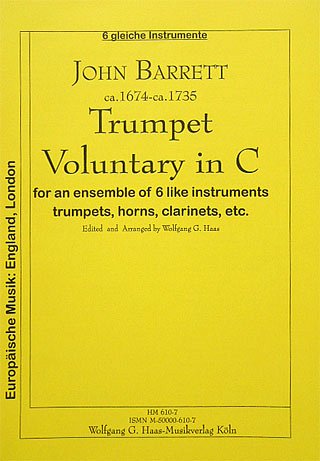 Barrett John: Trumpet Voluntary C-Dur