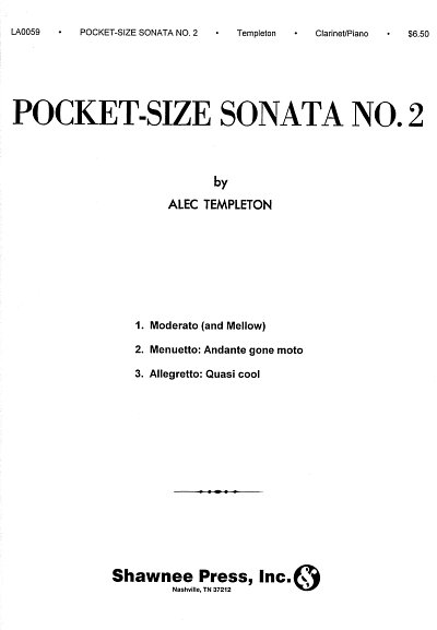 A. Templeton: Pocket-Size Sonata No. 2, KlarKlav (KlavpaSt)