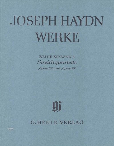 J. Haydn et al.: Streichquartette op. 20 und op. 33 Heft 3