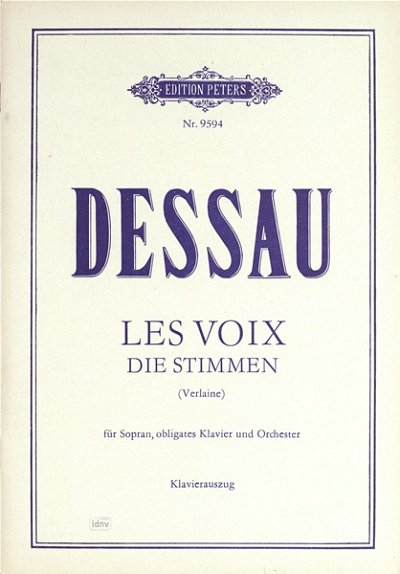 P. Dessau: Voix - Ges Klav Orch