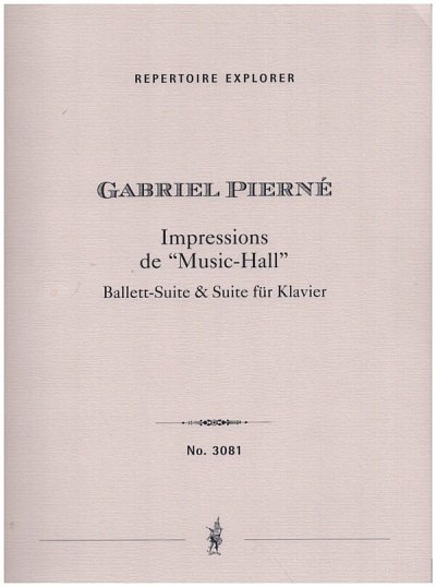 Impressions de Music-Hall op.47, KlavOrch (Part.)