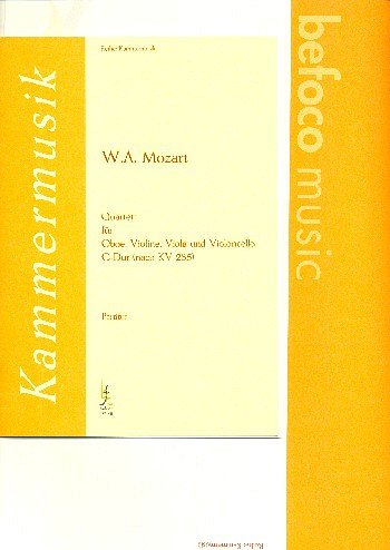 W.A. Mozart: Quartett C-Dur nach Kv 285, ObVlVaVc (Pa+St)