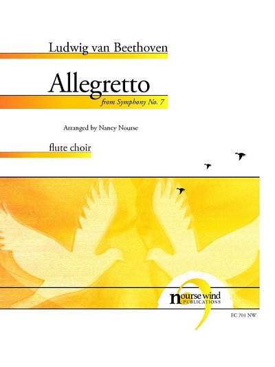 L. v. Beethoven: Allegretto from Symphony No., FlEns (Pa+St)