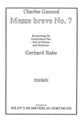 C. Gounod: Messe Breve 7 C-Dur, GchOrch (PK)