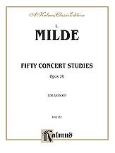 DL: L. Milde: Milde: Fifty Concert Studies, Op. 26, Fag