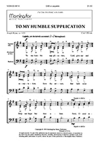 To My Humble Supplication, Gch3