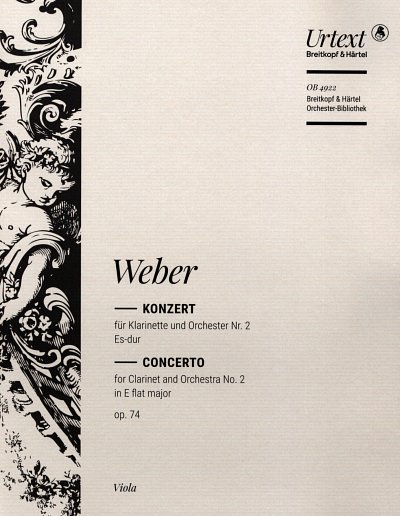 C.M. von Weber: Konzert Nr. 2 Es-Dur op. 74, KlarOrch (Vla)