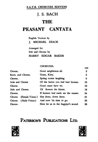 J.S. Bach: The Peasant Cantata, GchKlav (KA)